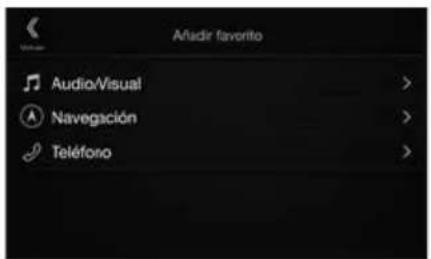 ALPINE X702DF - Toque el elemento que desee añadir (categoría). - 1