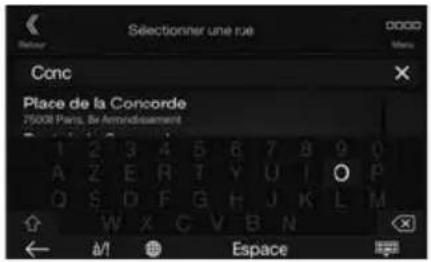 ALPINE X702DF - Sélection d'une destination (X902D/X802D-U/INE-W710D uniquement) - 2