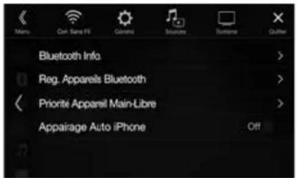 ALPINE X702DF - Appuyez sur la touche [Reg. Appareils Bluetooth]. - 1