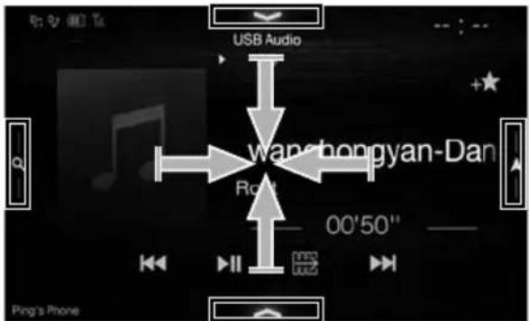 ALPINE X702DF - Przełączanie ekranu źródeł audio na dedykowany ekran - 4