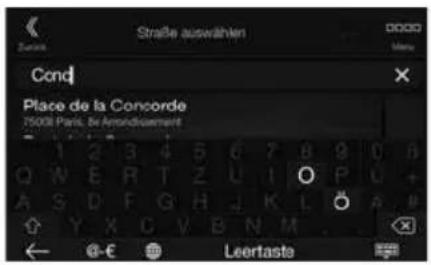 ALPINE X702DF - Eingeben von Zielorten (nur X902D/X802D-U/INE-W710D) - 2