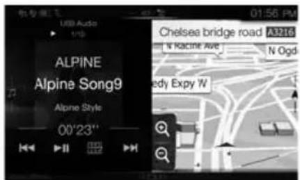 ALPINE X702DF - ⑥ (PHONE) (alleen X902D/i902D)-knop - 1