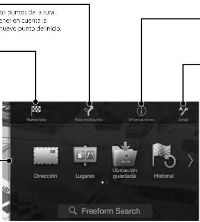ALPINE X702DF - Acceso al mapa - 1