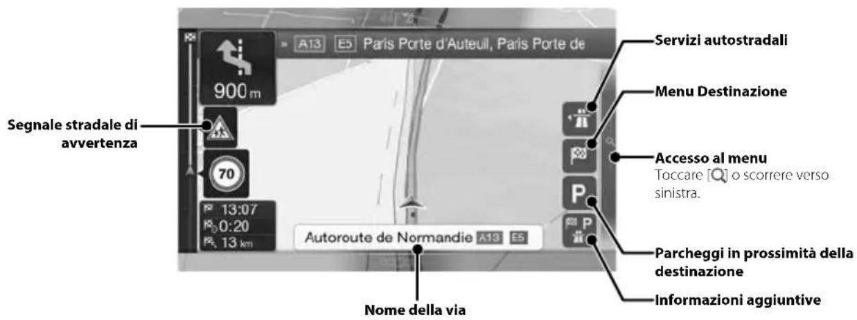 ALPINE X702DF - Funzioni di mappa (solo X902D/X802D-U/INE-W710D) - 2