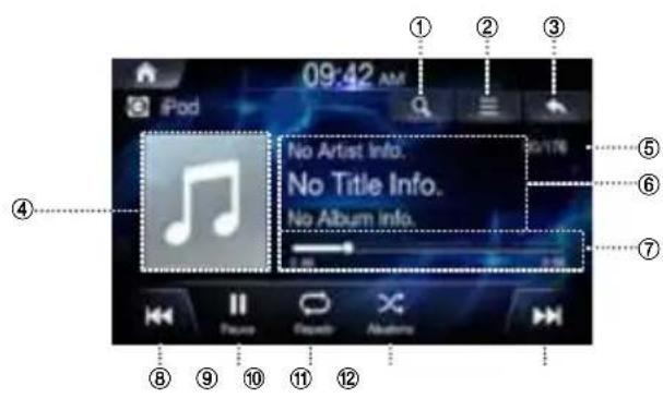 ALPINE INEW611DC - Pantalla principal de iPod - 1