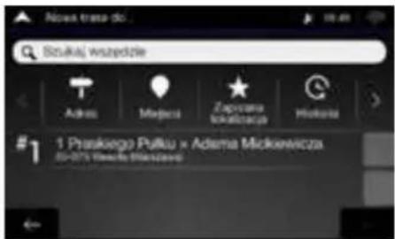 ALPINE INEW611DC - Ustawianie celu - 1