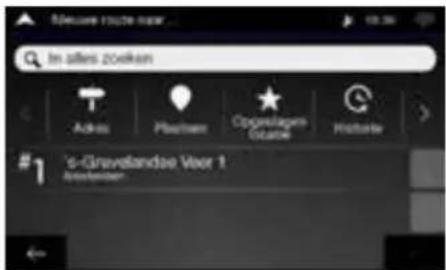 ALPINE INEW611DC - Een bestemming instellen - 1