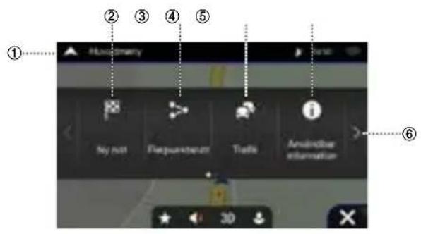 ALPINE INEW611DC - Navigationsmeny - 1