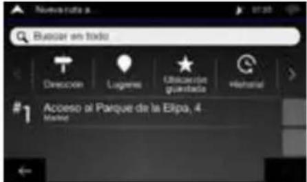 ALPINE INEW611DC - Ajuste del destino - 1