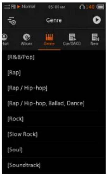 COWON Plenue 2 - SELECtion DES MUSIQUES - 1