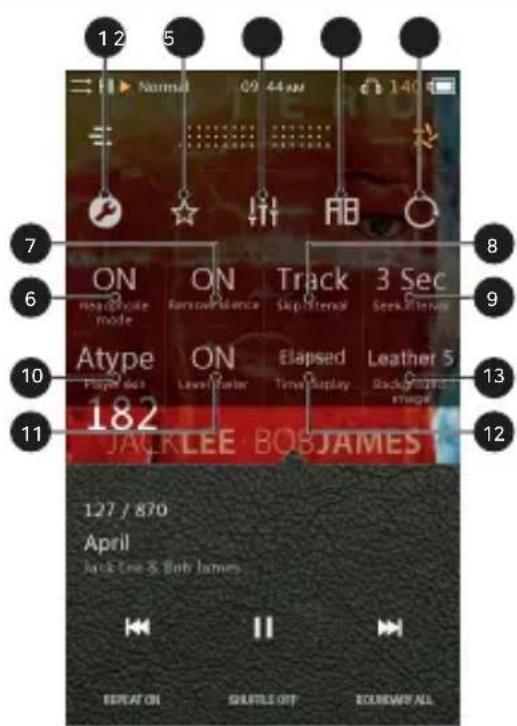 COWON Plenue L - PARAMÉTRES AUDIO - 1