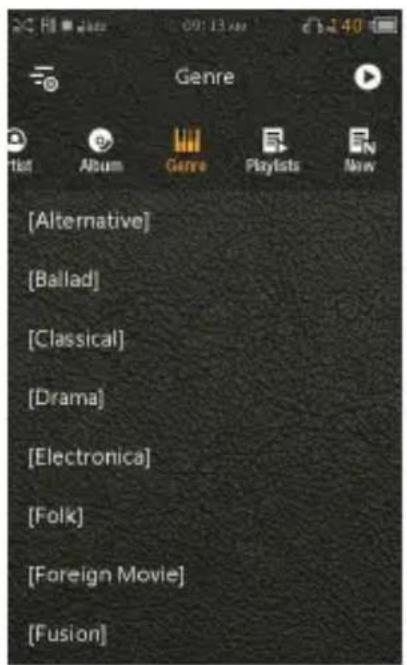 COWON Plenue R2 - Selection des musiques - 1