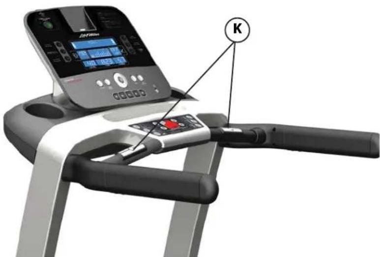 Life Fitness T3 Go - Système de capteurs de pulsations tactiles - 1
