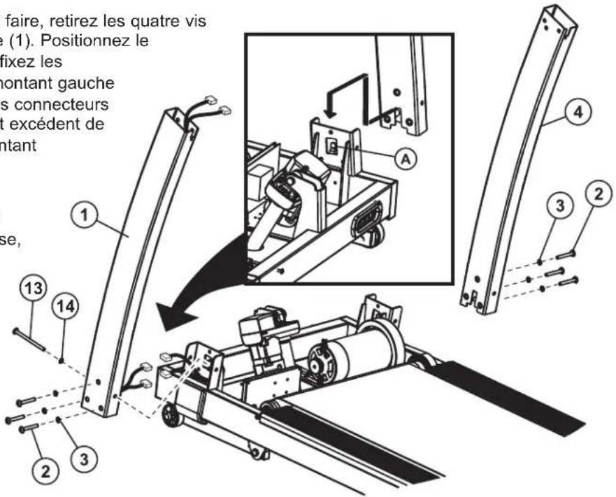 Life Fitness T3 Go - Installation des montants verticaux et des poignées frontales - 1