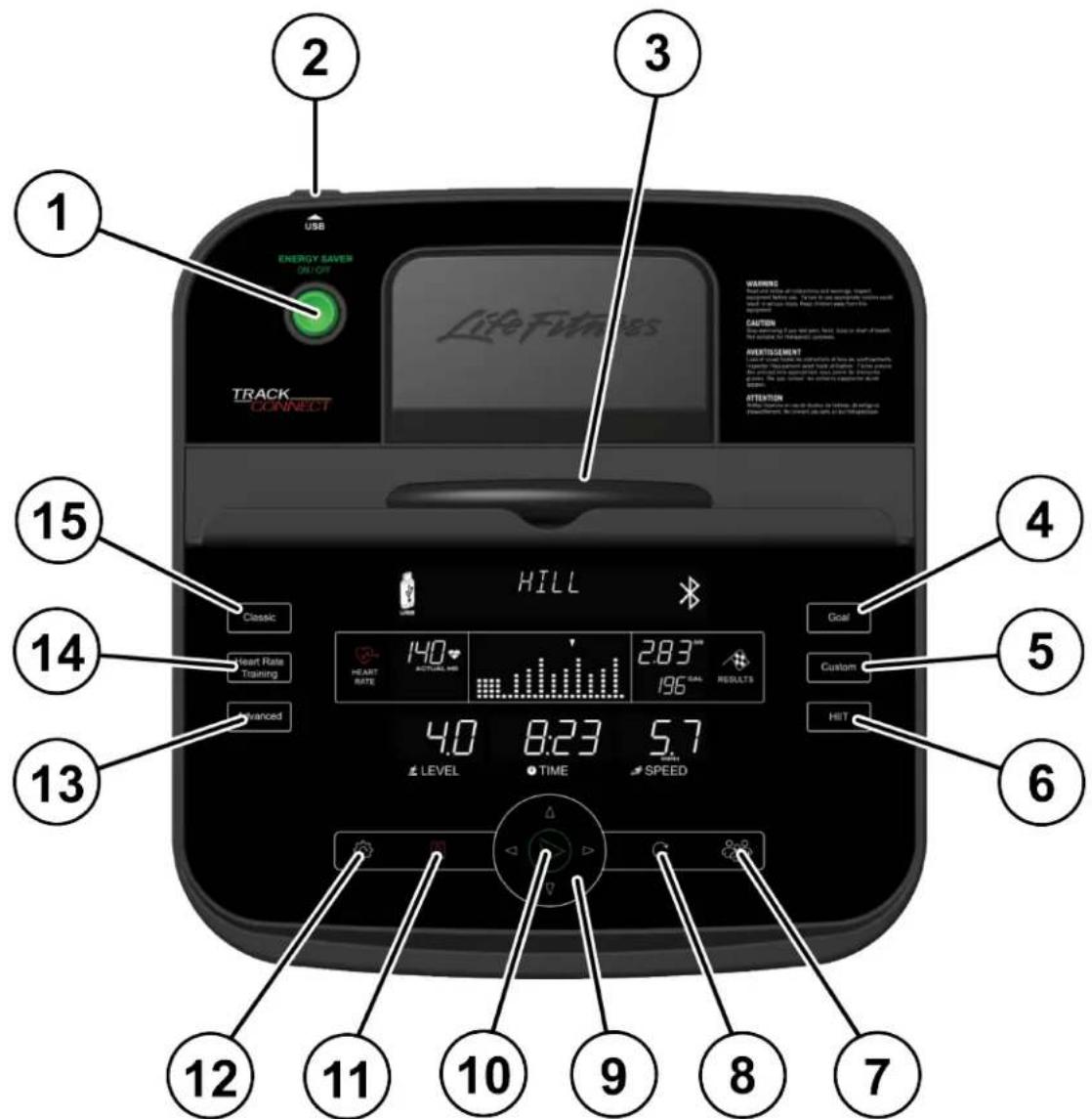 Life Fitness C1 Track Connect - Console - 1