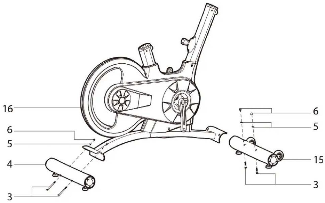 Darwin EVO 40 - Étape 1 : montage des pieds avant et arrière - 1