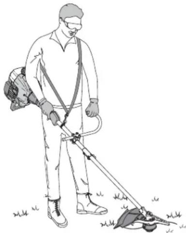 Yard-Man YM90 - COMO SOSTENER EL RECORTADOR - 2