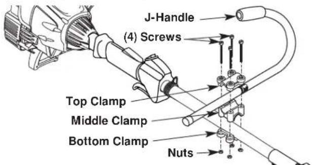 Yard-Man YM90 - Installing and Adjusting the J-handle - 1