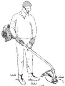 Yard-Man YM400 - COMO SOSTENER EL RECORTADOR - 2