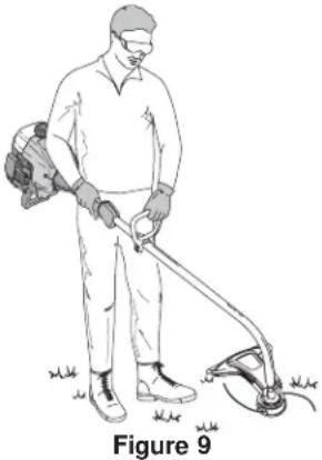 Yard-Man YM400 - Holding the Trimmer - 2