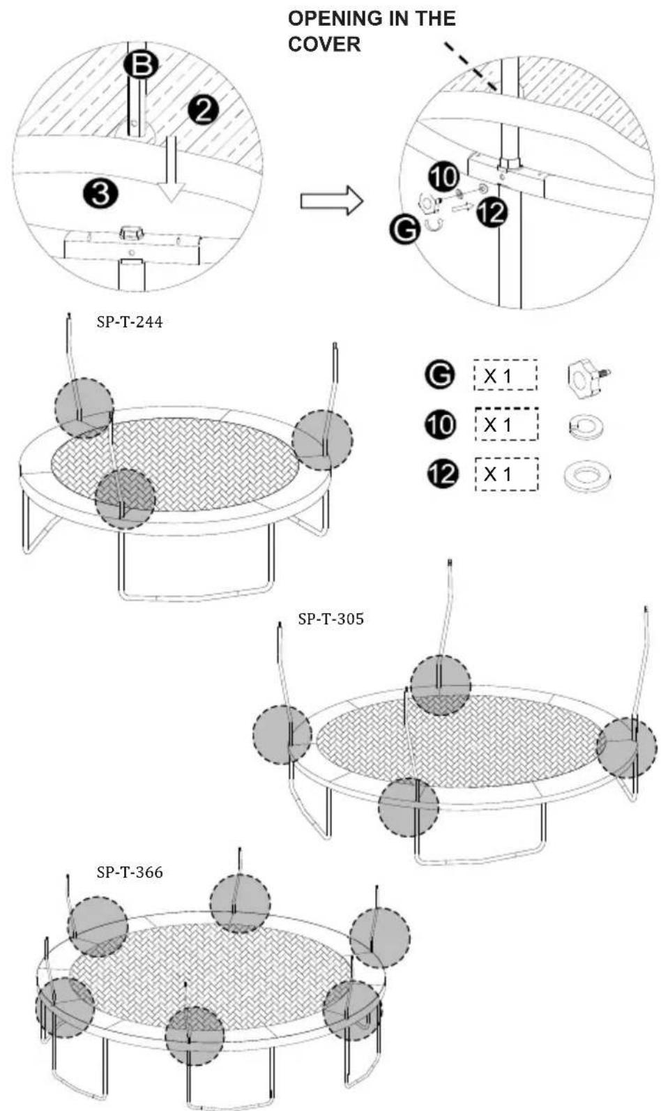 SportPlus SPT305 - ASSEMBLY INSTRUCTIONS - 1