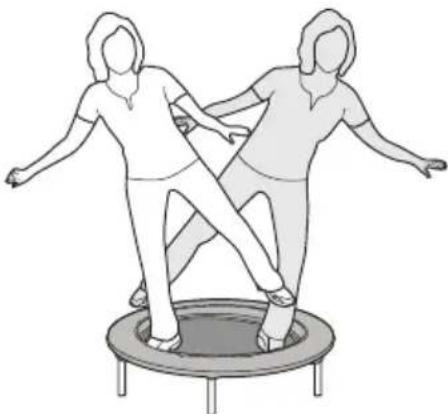 SportPlus SPT110 - EXERCISE 4: SLIGHTLY BEND YOUR KNEES AND JUMP, THEN LAND SOFTLY ON THE TRAMPOLINE. - 2
