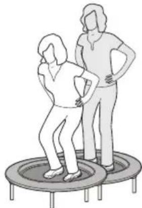 SportPlus SPT110 - EXERCISE 8: SHIFT THE BODY WEIGHT TO THE FRONT LEG. SLIGHTLY LIFT THE BACK LEG. - 3