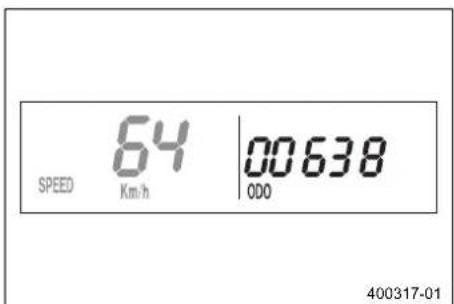KTM 250 EXCF SIX DAYS (2018) - Λειουργία ενδειξης SPEEDD/ODO (οδόμετρο) - 1