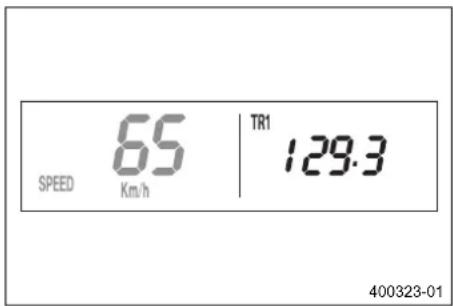 KTM 250 EXCF SIX DAYS (2018) - Λειουργία ενδειξης SPEED/TR1 (μερικός χλιομετρητής 1) - 1