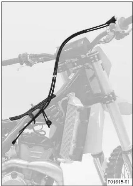 KTM 350 SXF (2019) - Eλεγxος τοῦθετησς vιζων γκαζιό - 1