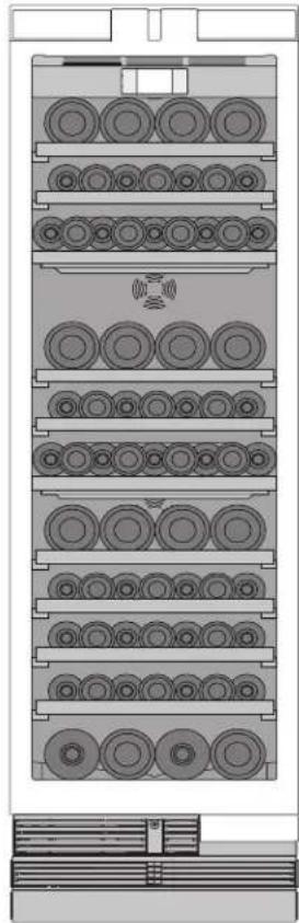 THERMADOR T24IW905SP - Storage example for different bottle sizes - 2