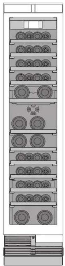 THERMADOR T24IW905SP - Exemple de rangement pour des bouteilles de tailles différentes - 1