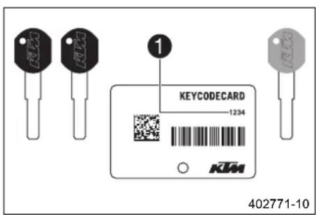 1 KEYCODECARD 1234 402771-10
