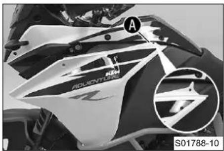 KTM 1090 Adventure R (2019) - フロントサイドカバーを取り付ける - 1