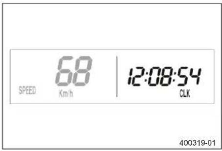 KTM 250 EXCF (2020) - Λειτουργία ένδειξης SPEED/CLK (ώρα) - 1