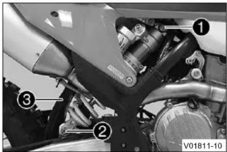 KTM 250 EXCF (2020) - Αφαίρεση αμορτισέρ - 1