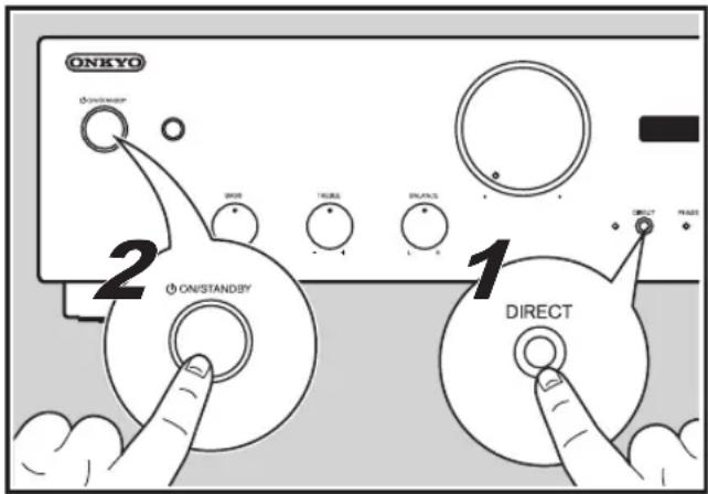 ONKYO A9130 - Resetting the unit (this resets the unit settings to the default) - 1