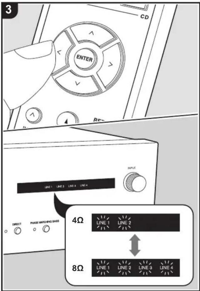 ONKYO A9130 - Réglage de l'impédance d'enceinte - 3
