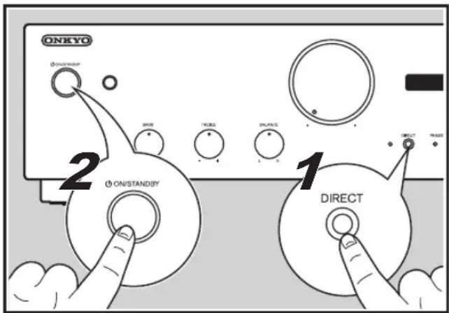 ONKYO A9130 - Restauración de la unidad (esto restaura la configuración predeterminada de fabrica) - 1