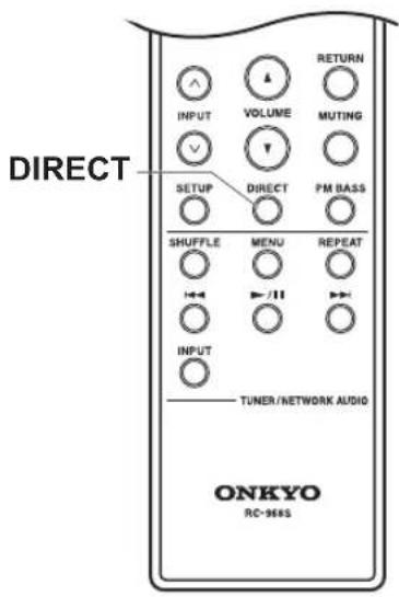 ONKYO A9130 - Uso de la funciona Direct - 2