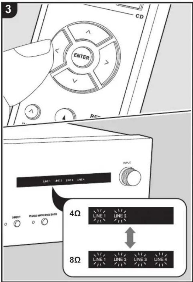 ONKYO A9130 - Speaker impedance settings - 3