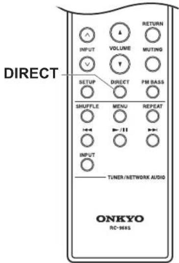 ONKYO A9130 - Using the Direct Function - 2