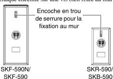 ONKYO HTP590 - Fixation au mur - 1