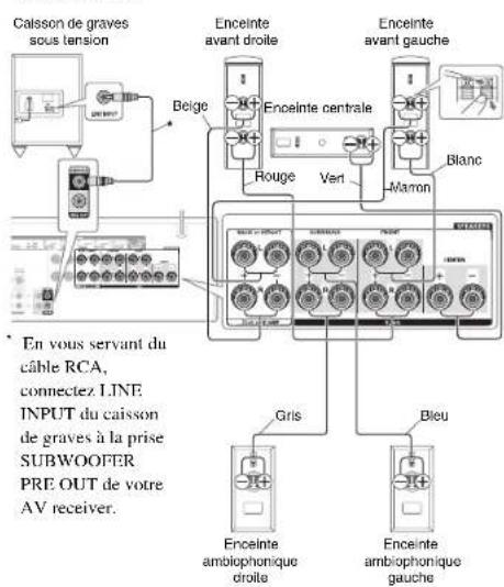 ONKYO HTS7700 - Précautions lors de la connexion des enceintes - 1