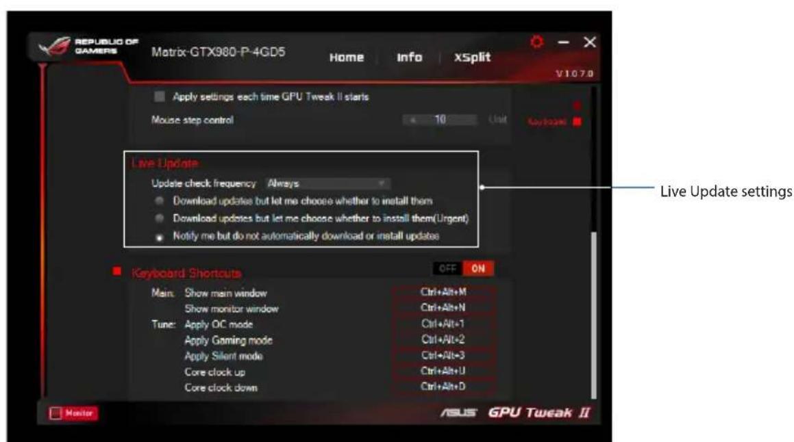 ASUS GTX650TI1GD5SP - Live Update - 1