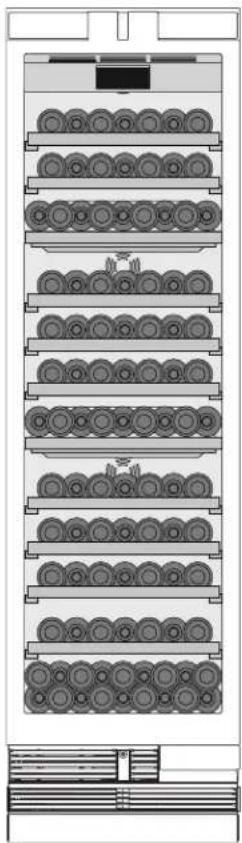 GAGGENAU RW466765 - Storage example with standard bottles - 2