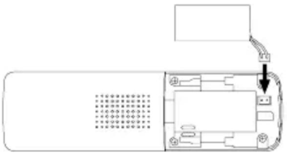 SWITEL DF1403 - Inserire l'accumulatore ricaricabile - 1