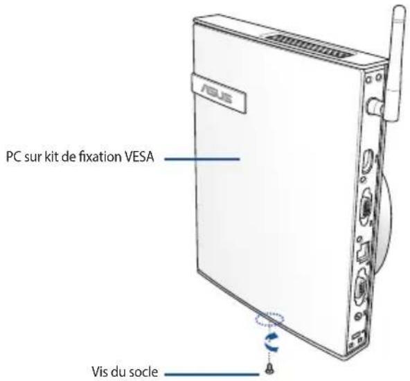 ASUS BX410 - Pour placer l'ordinateur sur un moniteur : - 4