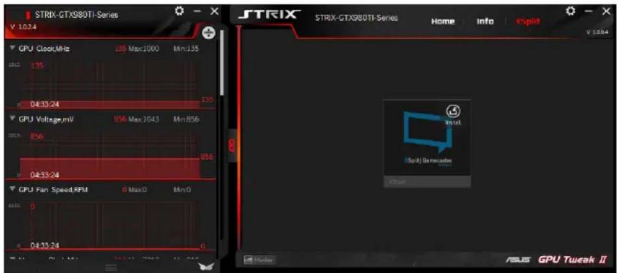 ASUS EXRX580 2048SP4G - Uruchamianie XSplit - 1