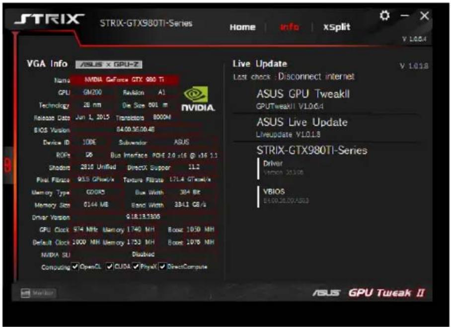 ASUS EXRX580 2048SP4G - Obtener información de VGA yactualización en directo - 1